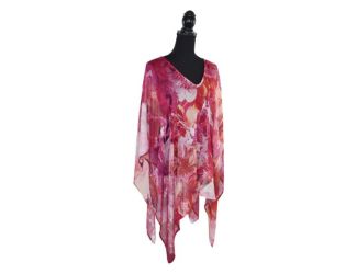 Hennesey Floral Poncho