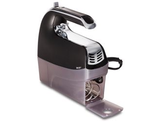 6 Speed Hand Mixer with Snap-On Case Blac