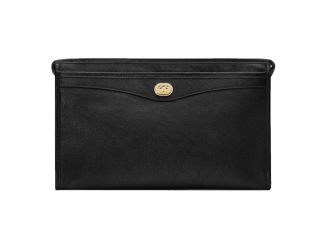 Gucci Morpheus Black Fluffy Calf Leather Cosmetic Pouch Bag