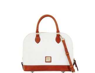 Pebble Grain Zip Zip Satchel
