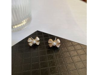 Pearl Bow Earrings