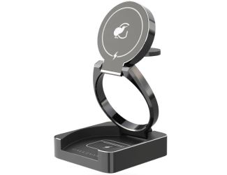 3-in-1 Wireless Foldable Charging Dock - Black