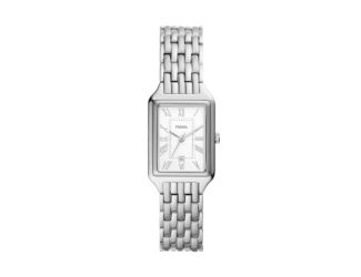 Ladies' Raquel Silver-Tone Stainless Steel Watch Silver Dial