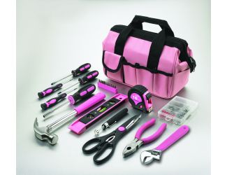 76-Piece Home Repair Tool Set - Pink