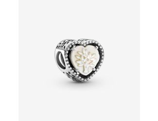 Openwork Heart and Family Tree Charm