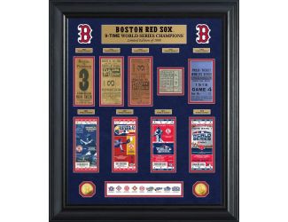 Boston Red Sox 9-Time World Series Champions Gold Coin & Ticket Collection