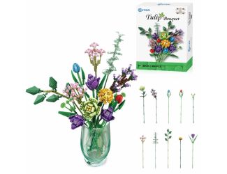 BK05 Tulip Bouquet Floral Collection Building Block Set