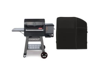 Cookout 1000 Grilling Kit with Digital Hardwood Pellet Grill and Heavy-Duty Cover