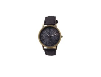 Denim Roman Numeral Watch in Black