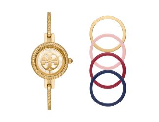 Ladies Reva Gold-Tone Bangle Watch Gift Set