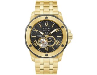 Men's Marine Star Gold Tone SS Automatic Watch
