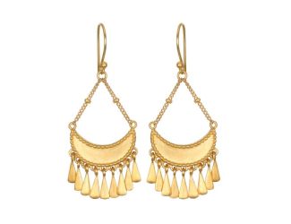 Satya Linear Moon Fringe Earrings