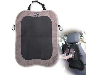 Back Seat Kick Mat- Black/Grey