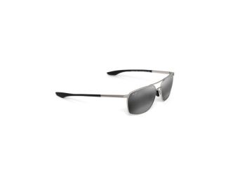 Pu'u Kukui Polarized Sunglasses Silver Frame Neutral Gray Lens