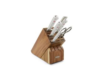 Classic 7pc Knife Block Set White