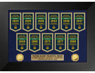 University of Notre Dame Fighting Irish National Champions Deluxe Banner Collection