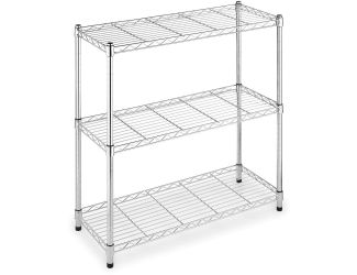 Supreme 3-Tier Shelving with 350 LB Weight Capacity per Shelf, 36-In. H x 36-In. W x 14-In. D, Chrom
