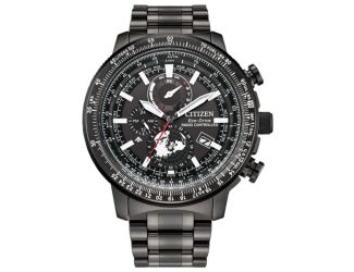 Men's Promaster Geo Trekker Eco-Drive Gray Stainless Steel Watch Black Dial