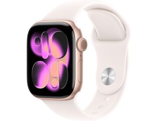 Apple Watch Series 11 GPS 42mm Rose Gold Aluminum Case with Light Blush Sport Band - S/M