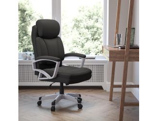 Big & Tall 500 lb. Rated Black Fabric Executive Swivel Ergonomic Office Chair