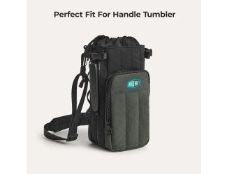 Walker 32oz - 64oz Expandable Water Bottle Sling in Black