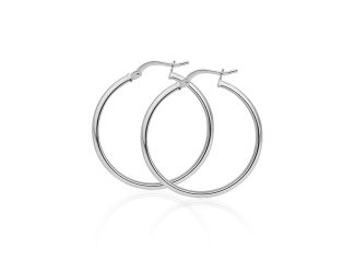 PARIKHS High Polished Hoop Earring in 925 Sterling Silver - 3MM