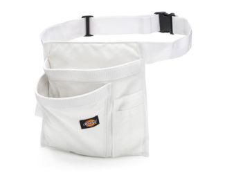 5 Pocket Single Side Tool Pouch: White