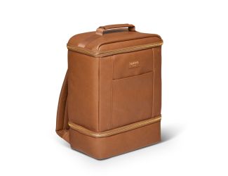 Luxe Dual Compartment Backpack Cooler Cognac