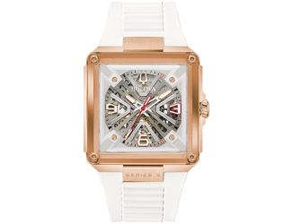 Men's Marc Anthony Series X HNBR Rubber watch, White dial