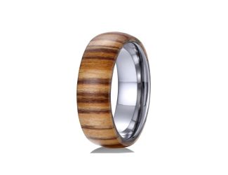 Jack - Tungsten & Tiger Wood Ring Size 10
