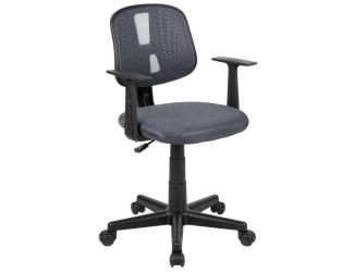 Mid-Back Gray Mesh Swivel Task Office Chair