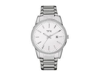 TFX Mens Round Steel Bracelet with Swarovski Crystals