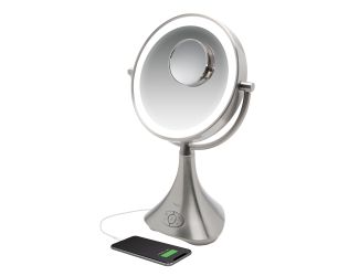 Lux Pro Rechargeable Vanity Speaker w/ Bluetooth Speakerphone USB Charging