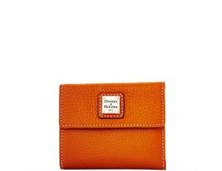 Pebble Grain Small Flap Credit Card Wallet