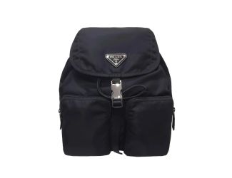 Prada Re-Nylon Black Drawstring Small Rucksack Backpack