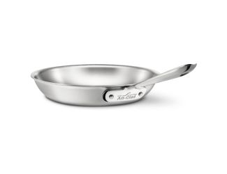 D5 Brushed Stainless Steel 12" Fry Pan