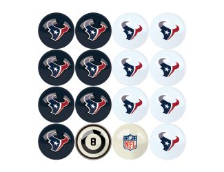 Houston Texans Billiard Balls With Numbers