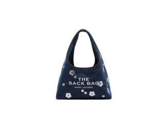 The Sequin Daisy Denim Sack Bag