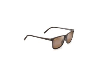 One Way Polarized Sunglasses Brown Stripe Frame HCL Bronze Lens