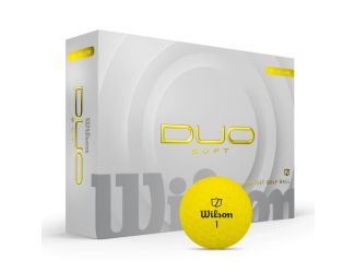 Wilson DUO Soft Yellow Golf Balls - 1 Dozen
