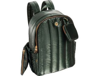 Metallic Quilted Backpack Size 18"