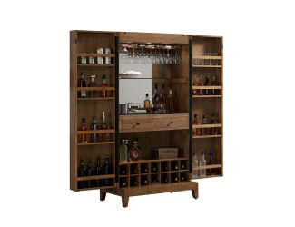 American Heritage - Braxton Wine & Spirit Cabinet - Reclaimed