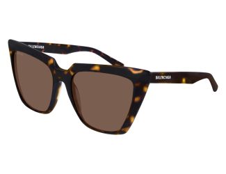 Women's Squared Cat Eye Sunglasses - Havana
