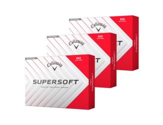 Supersoft Matte Golf Balls - Red - Three Dozen