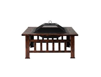 Foxdale Square Wood Burning Fire Pit