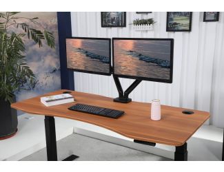 K Series 60" Standing Desk with Curved Top - Apple