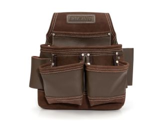 9-Pocket Full Leather Framers Pouch
