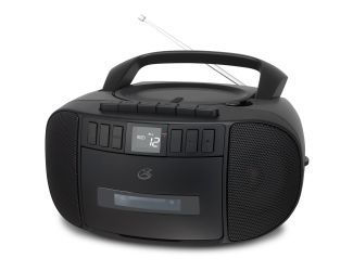 CD/Cassette Boombox w/ AM/FM Radio Black