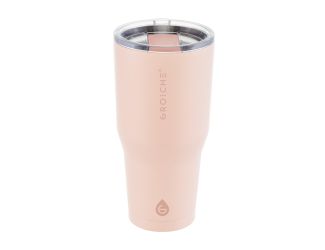 Yukon 30 oz. Insulated Coffee Tumbler. Peach Rose Pink