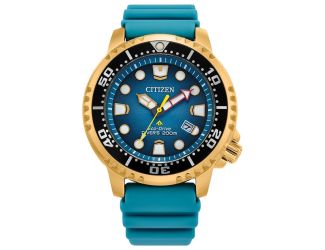 Citizen Promaster Dive Watch, Turquoise Polyurethane Strap & dial